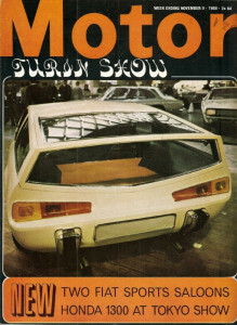 MOTOR 1968 NOV 09 - HONDA 1300, FIAT 125, GERMAN GP, HONDA N600